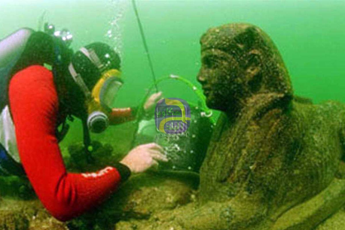 عرض تمثال لملكة بطلمية من الآثار الغارقة بالمتحف المصري الكبير