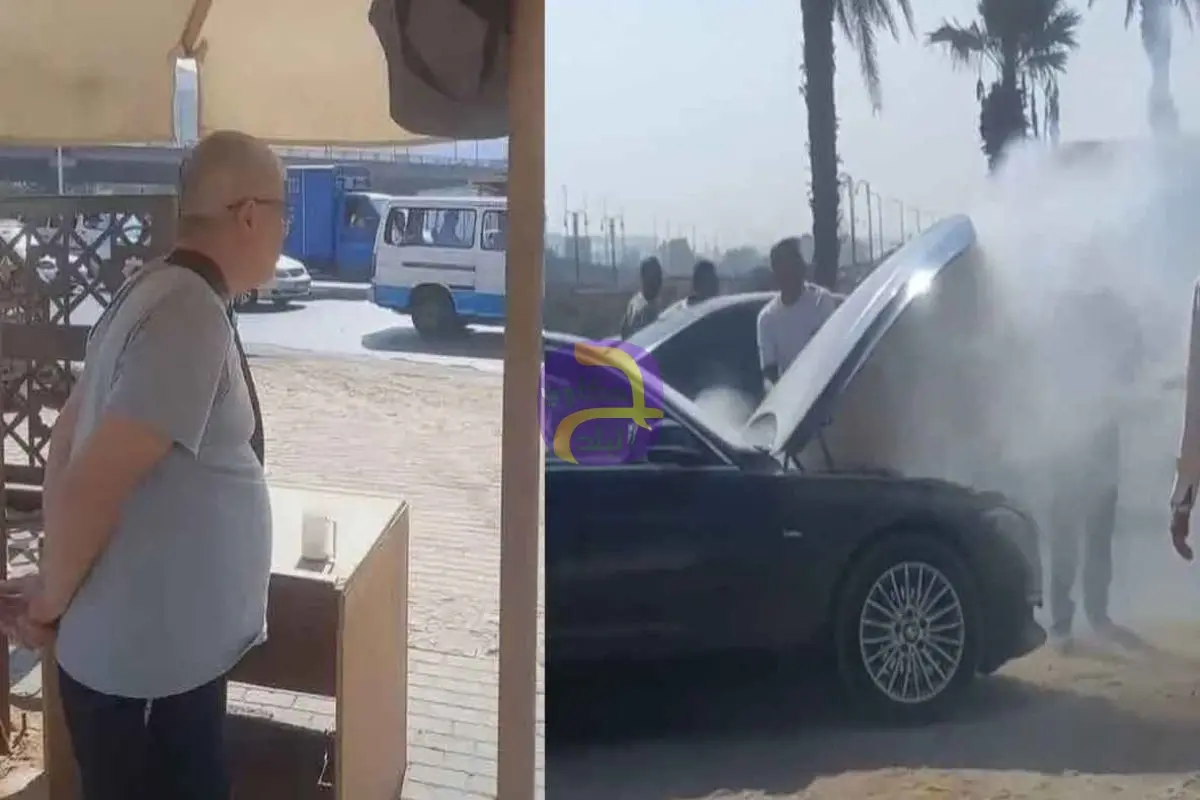 حادث مفاجئ.. احتراق سيارة الإعلامي أحمد شوبير على طريق صلاح سالم دون إصابات