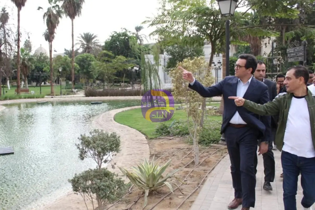 وزير الثقافة يتفقد مشروع إعادة إحياء حديقة الأزبكية التراثية.. ويشدد على الإسراع في تطوير مدخل المسارح