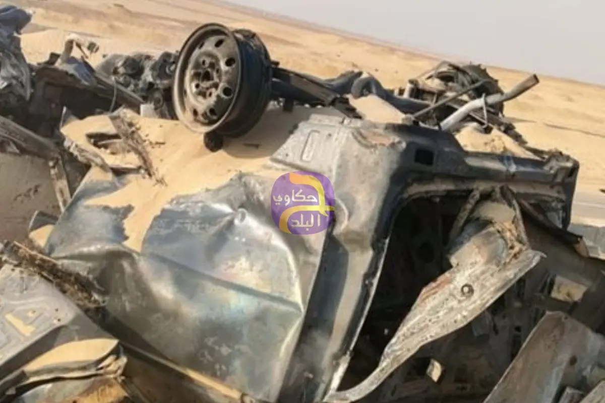 مصرع 7 أشخاص إثر انقلاب سيارة سوزوكي واشتعال النيران بها على الطريق الإقليمي بأكتوبر