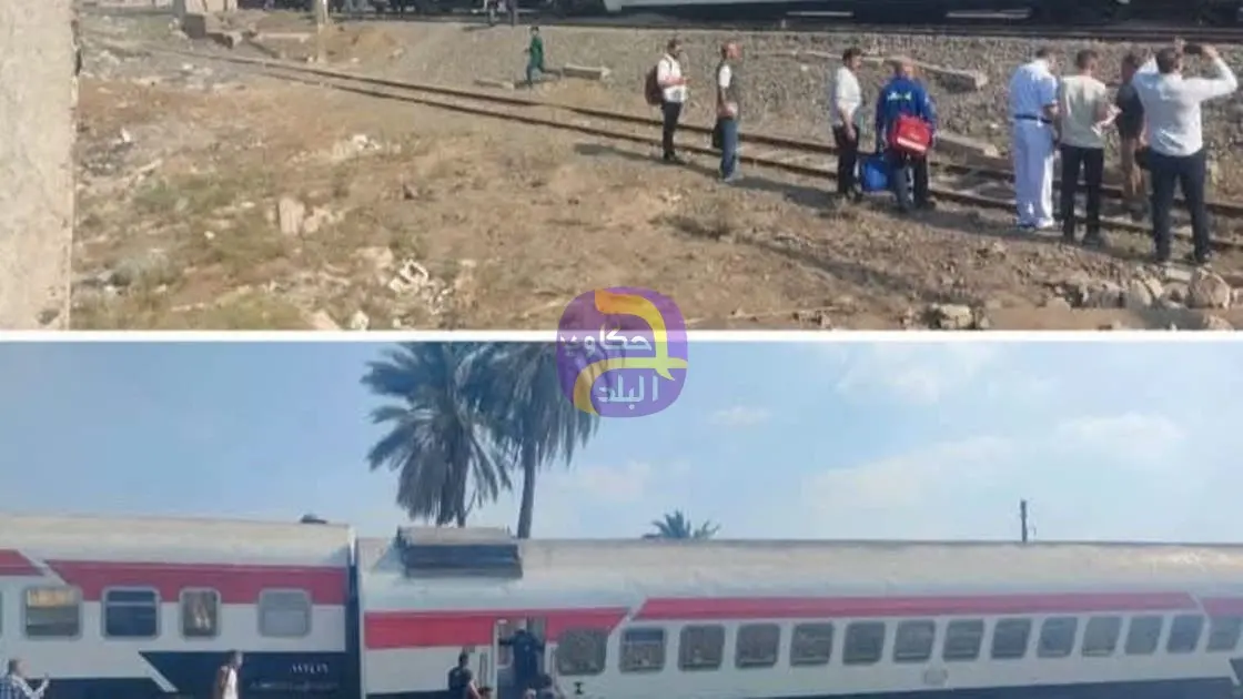 خروج 4 عربات من قطار عن القضبان