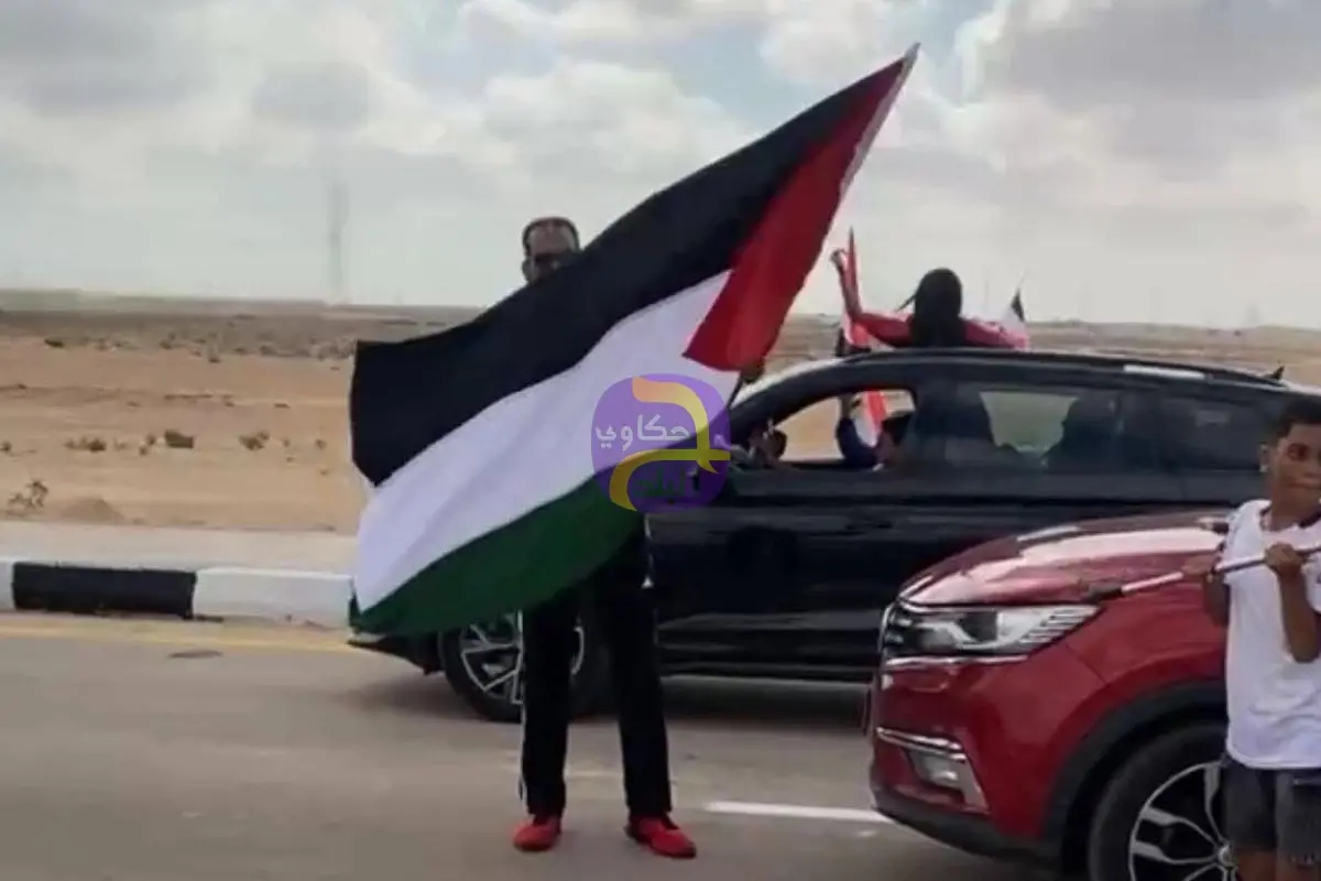 حسام حسن وعلم فلسطين.. أبرز لقطات استقبال جماهير مصر للمنتخب في العلمين
